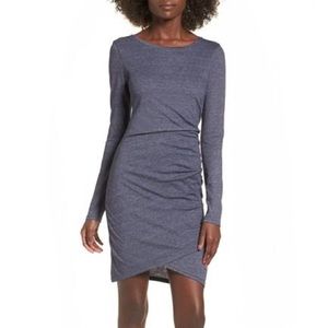 Leith Ruched Longsleeve Dress